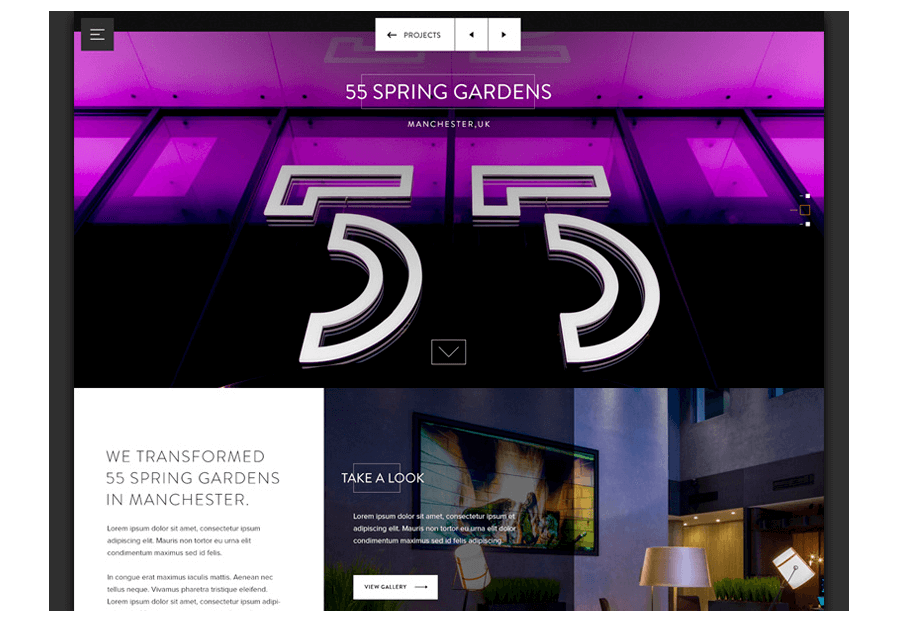 Peentreavo created the website for construction company ARCO to present their services